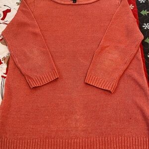 Talbots SP Vibrant Coral Crew Neck Sweater